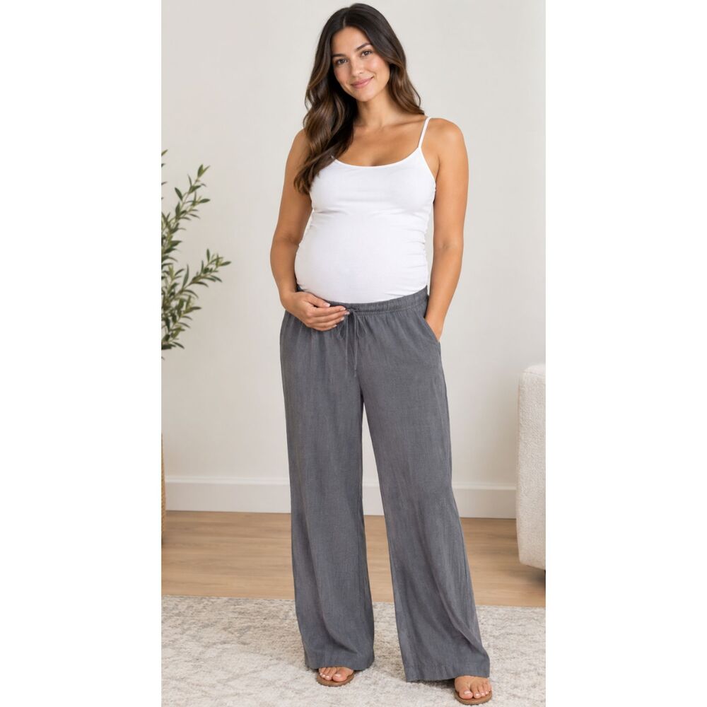 New H&M Mama Maternity Drawstring Trouser Pants Women's Size XXL